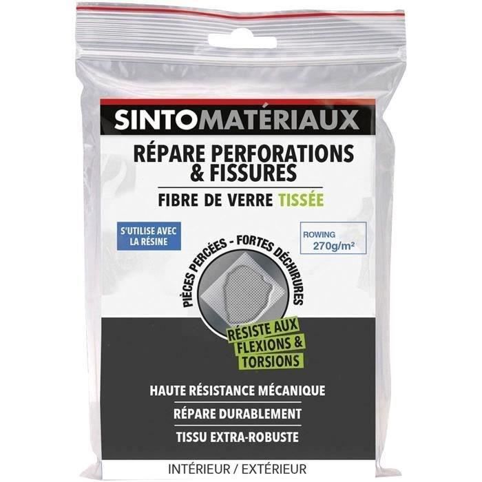 Tissu de reparation 270gr fibre de verre tissee rowing 0.5m