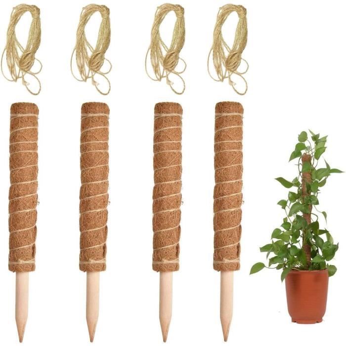 4Pcs Tuteur Plante Tuteur Coco pour Plante,DIY Tuteur Plante Grimpante