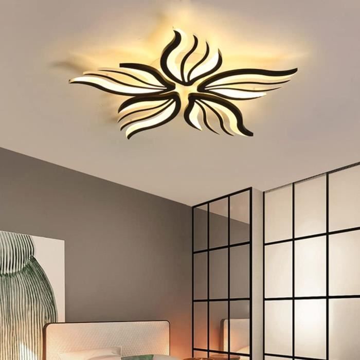 Plafonnier LED Lampe Salon Moderne Lampe De Plafond Design Fleur