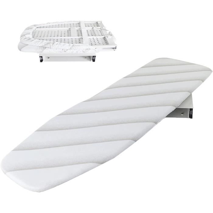 Planche Repasser Rotative 180° 80x30 Cm Planche à Repasser Pliante Murale – 80x30 Cm – Rotative 180°, Housse Amovible – Gain De Place Planche Solide 45kg