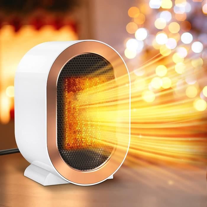Radiateur Soufflant Céramique Compact 1200W - Chauffage D'appoint Pour Pièces Jusqu'à 20 M² - 3