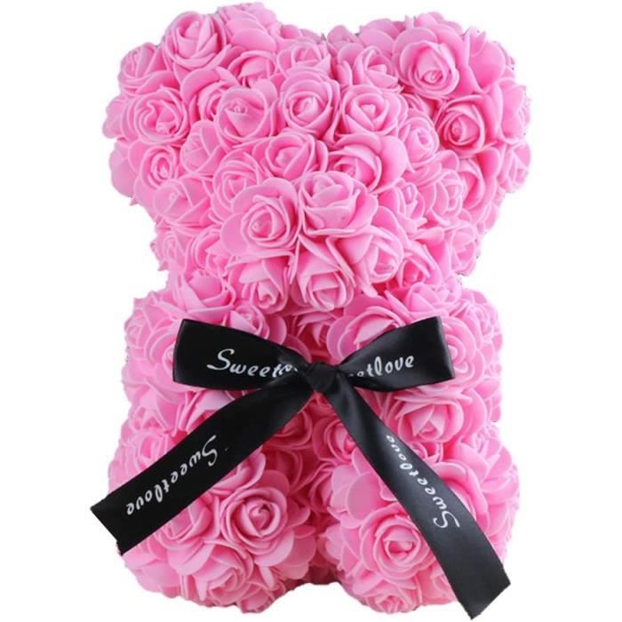 Ours En Rose éternelle Aloskart - Boîte à Bijoux Cachée, Cadeau Romantique