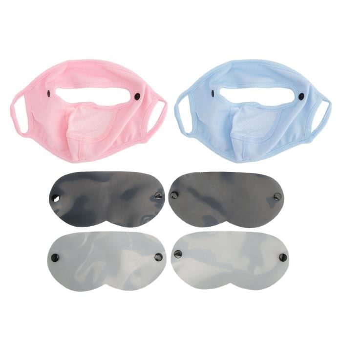 Écran Facial Complet - SURENHAP - Bouclier Facial En Soie Glacée - Protection UV - Confort