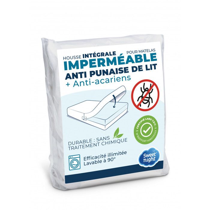 Housse intégrale matelas imperméable 90x200x30 cm Anti-Punaise de lit et Anti-acariens Rénove matelas Housse intégrale matelas imperméable 90x200x30 cm Anti-Punaise de lit et Anti-acariens Rénove matelas