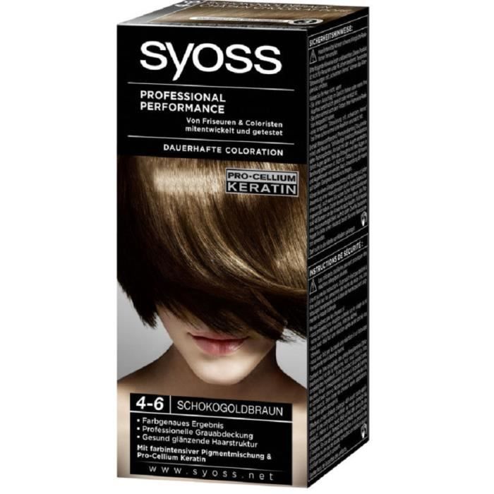 Coloration Syoss 4 6 Chatain Chocolat Dore Cdiscount Au Quotidien