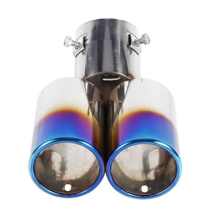 Embouts D'échappement Chromés Acier Inoxydable - Pour Volkswagen Tiguan 2017-2019 - Longueur 140 Mm - Lot De 2 - 8