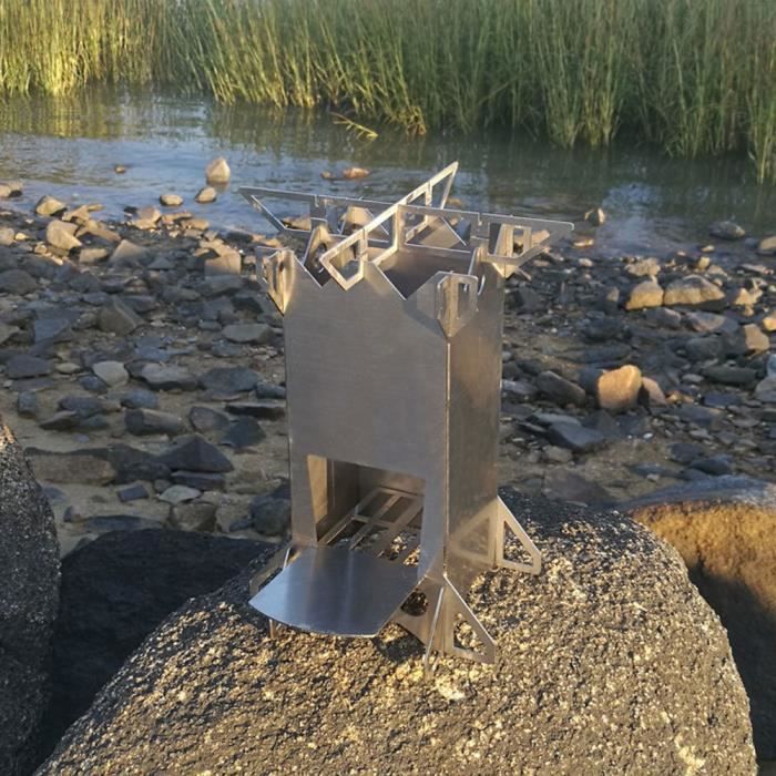 Poêle De Camping Pliant Portable – Léger Et Compact Pour Randonnée