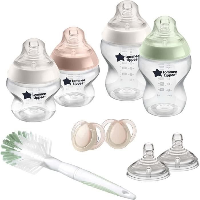 Set Starter Biberon Anti-Colica Tommee Tippee - 4 Biberon Con Tettarelle, Cannuccia Ventilata | Accessori Neonato - Foto 2