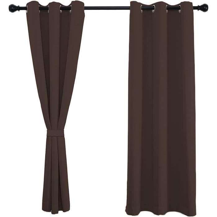 Cache Rideau Polyster Rideau Insonorisant 240X120Cm(H X B), Rideau Polyester, Isolant ...