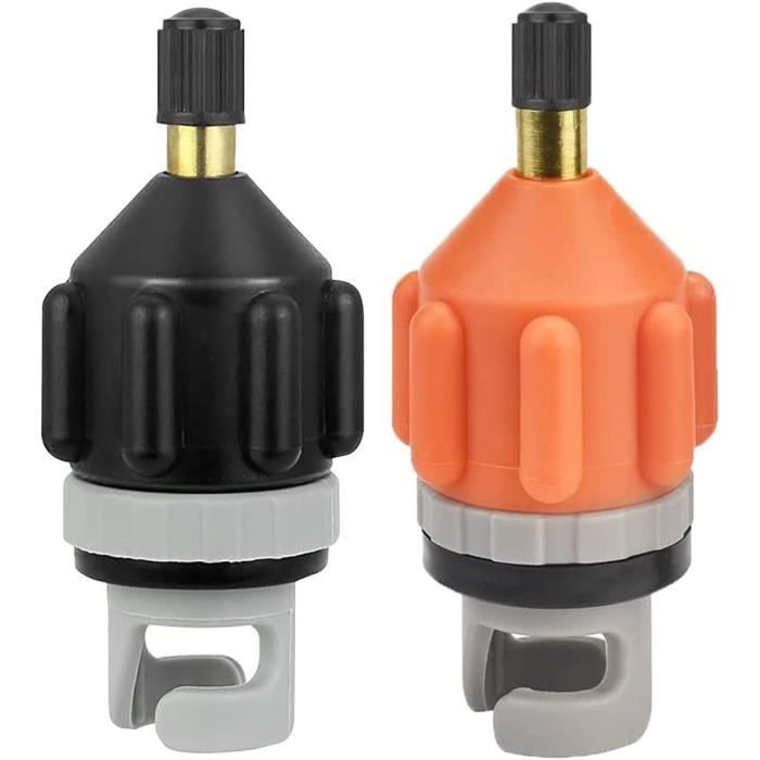 2 Adaptateurs De Valve Pour Paddle Gonflable - Pour Pompe Verticale, Matelas Gonflable, Noir