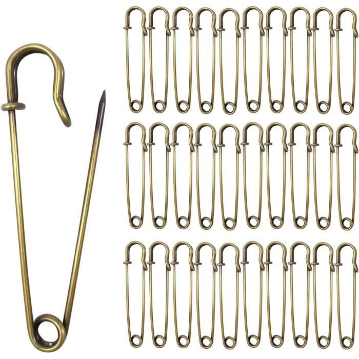Épingles métalliques grandeurs variées - Ensemble de 6 main image 1