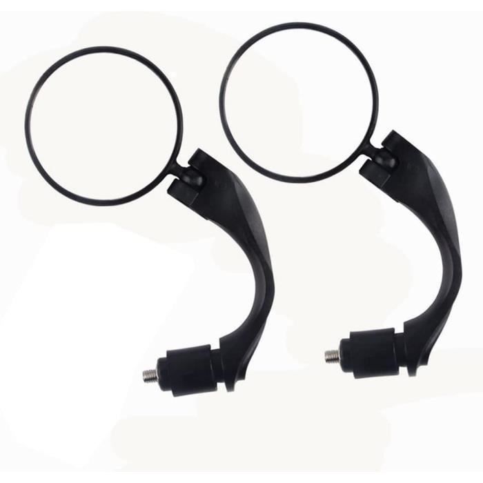 Rétroviseur Vélo/moto - Lot De 2, Réglable 360°, Antichute, Pour Guidon 20-24 Mm, Installation Facile