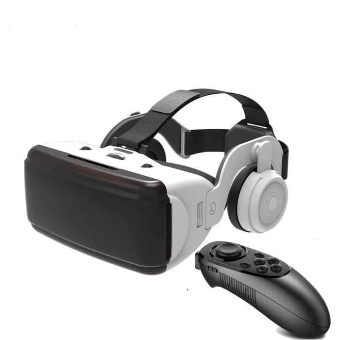 Lunettes Réalité Virtuelle 3D - Compatible Smartphones 5-7,2 Pouces - Avec Télécommande