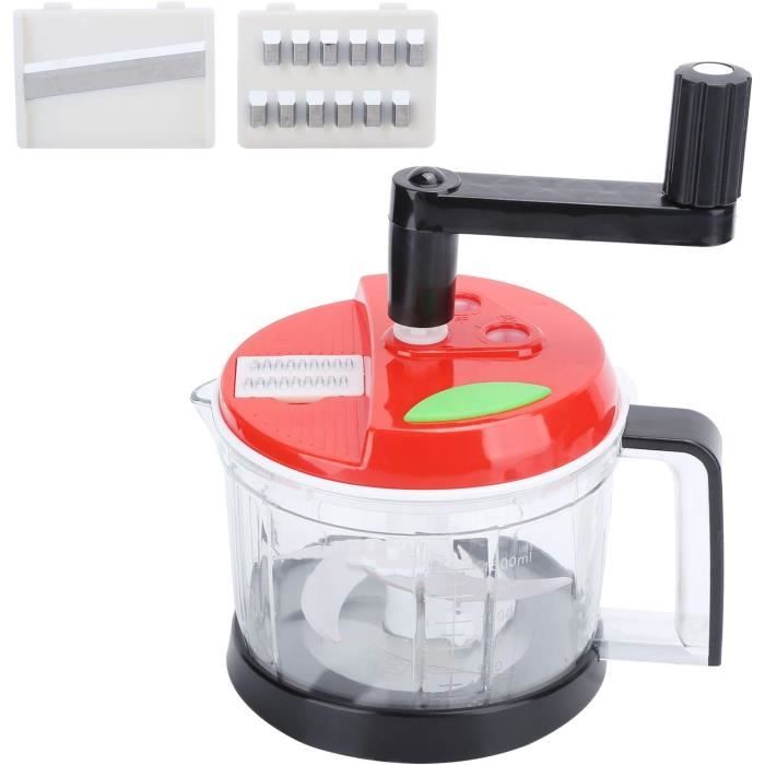 Hachoir à Légumes 14 En 1 – Multifonction, Poignée, Grille Acier Inox