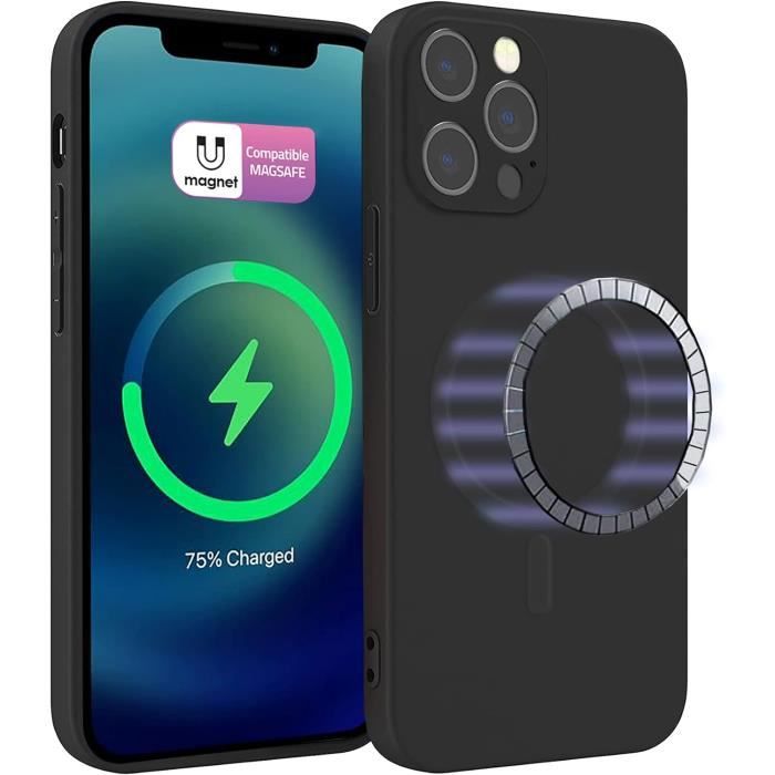 Porte-cartes Magnétique MagSafe Pour IPhone 12-16 - Cuir PU, Capacité 1-2 Cartes, Couleur Mûre, Fixation Aimantée