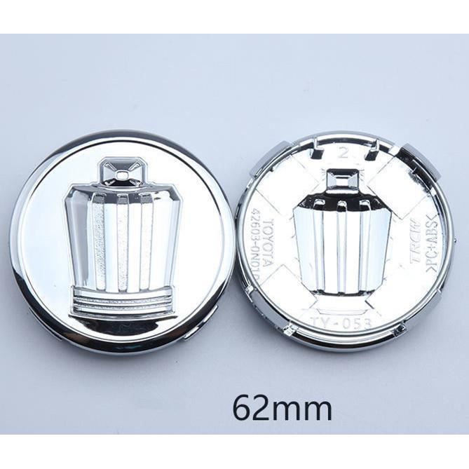 SOURCING MAP 4Pcs Capuchon De Moyeu Central De Roue Pneu Voiture 64mm