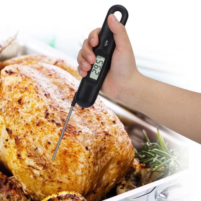 Sonde pliable thermomètre à viande à lecture instantanée barbecue
