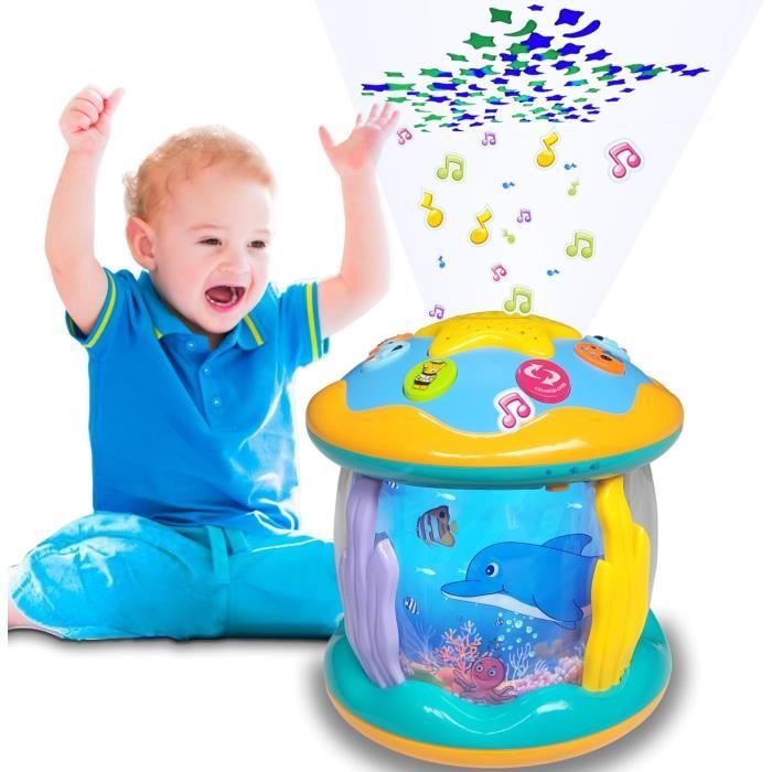 Tambour à main pour enfants de 1 an, avec projecteur océan rotatif, jouet  musical léger - Cdiscount Jeux - Jouets
