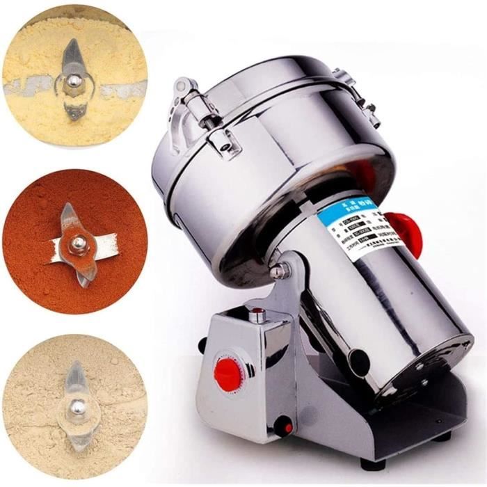 Moulin électrique pour fruits secs, grains et maïs, équipement en acier inoxydable, moulins à farine