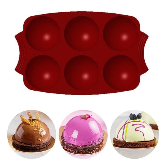 Moule en Silicone, 3 Pièces Moule Demi Sphere, 24 Cavités Moule Sphere,  Convient pour Gâteaux Mousse de Dôme Gelée Chocolat : : Cuisine et  Maison