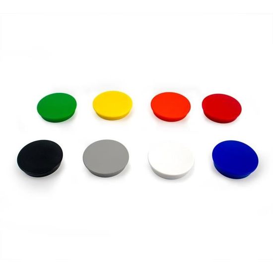 10 Aimants Ronds 10 Mm – Rouge – Pack Legamaster – Pour Tableau Magnétique, Frigo, Bureau - 14