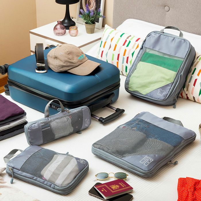 Sacs de Rangement à Compression pour Valises Compakube InnovaGoods