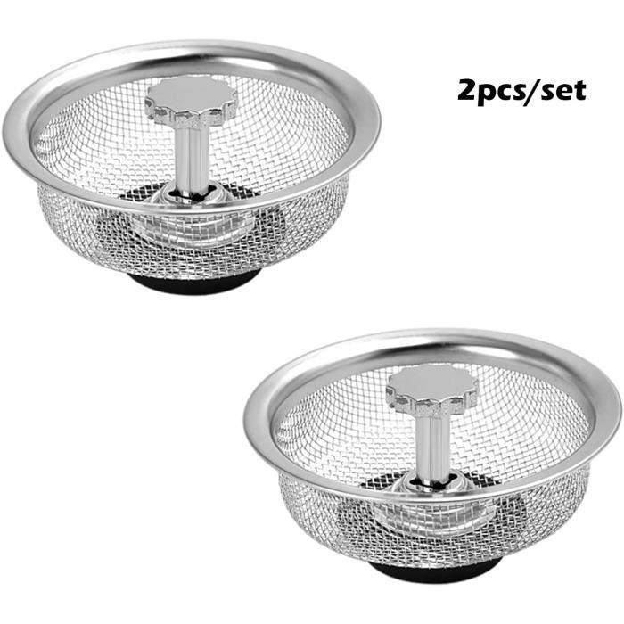 Filtres Pour évier De Cuisine - Lot De 3 En Acier Inoxydable - Anti-bouchons Et Facile à Nettoyer
