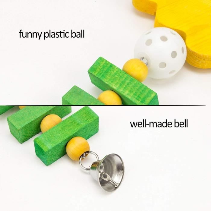 Pièges à Doigts Chinois – Lot De 6 Tubes En Feuille De Palmier Et Bois – Jouet à Mâcher Pour Perroquets, Oiseaux Et Jeu Interactif Éducatif
