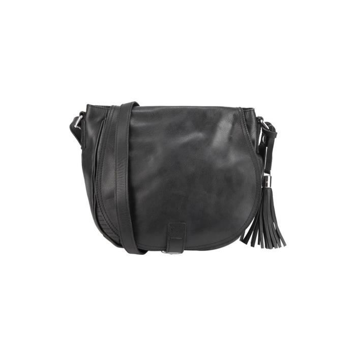 IKKS Sac en cuir femme BI95019 02noir taille 23 cm Achat