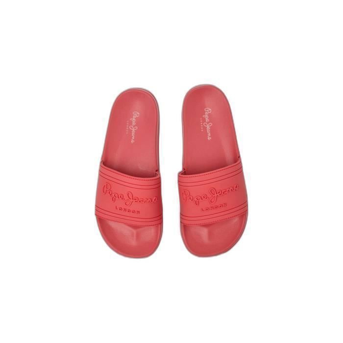 Slide Claquette Femme Rouge Claquettes Femme Pepe Jeans Slider