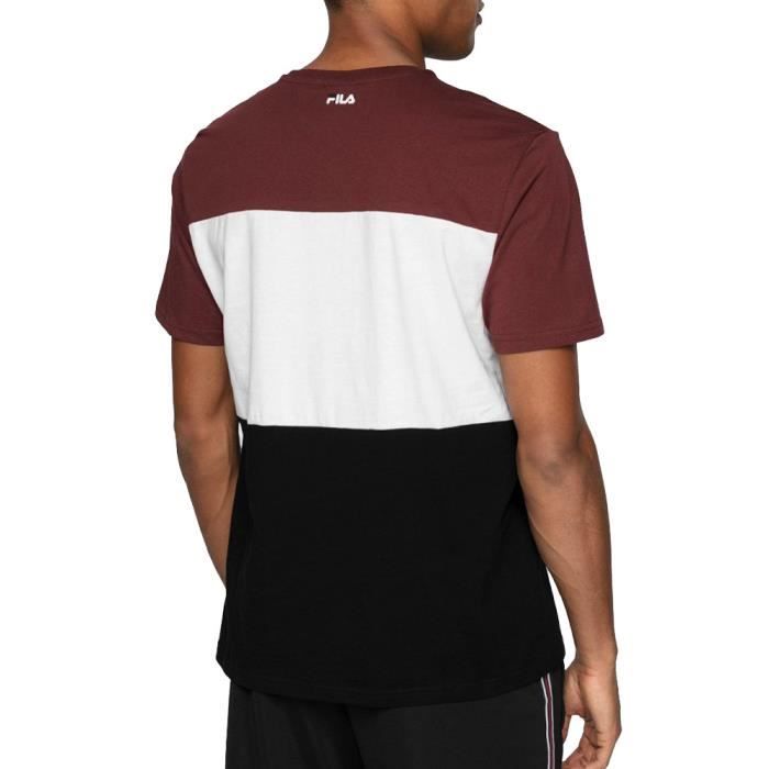 T shirt Noir Bordeaux Homme Fila Red Cdiscount Pr t Porter