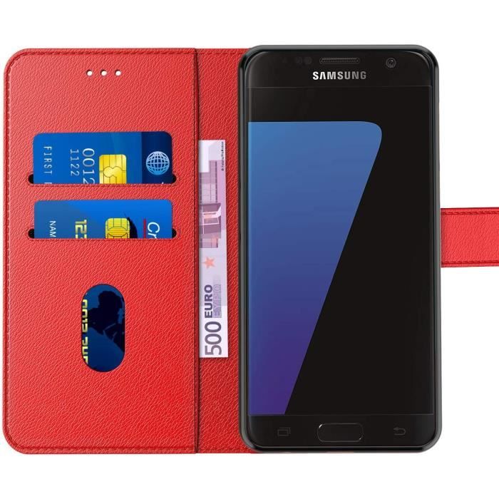New Teck Coque Samsung Galaxy S7 Edge Pochette Etui Housse S7
