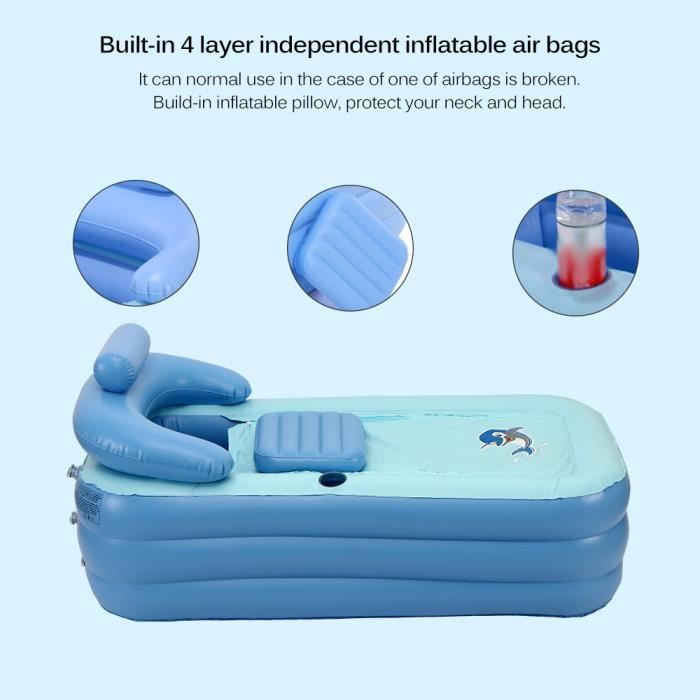 Piscine gonflable pour adultes, baignoire Portable pliable, douche de