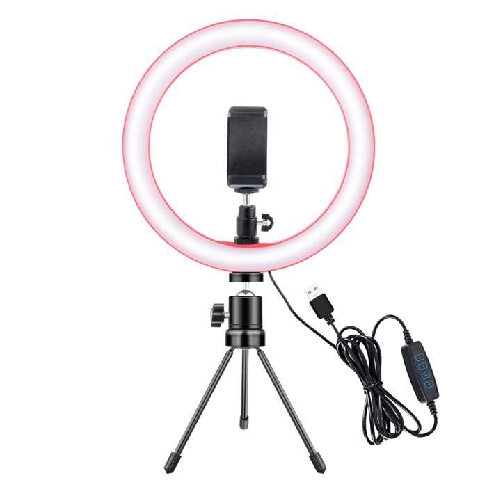 BLANC-Anneau lumineux à 36 LED pour selfie de téléphone portable, lampe BLANC-Anneau lumineux à 36 LED pour selfie de téléphone portable, lampe