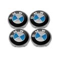 7 Pièces Fibre de carbone bleu et blanc Emblème Logo Sigle BMW Capot / Coffre 82mm /73mm/68mm/45mm Série 1/3/5/6/7/8/X/Z E30/E34/E36-2