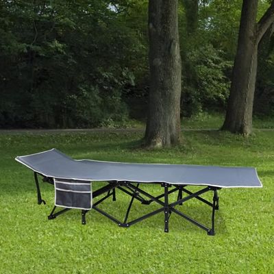 Lit De Camping Pliable Pour Adulte - Poids Max 150 Kg, Léger (2,2 Kg) - Avec Sac De Transport - Pour Camping, Jardin, Voyage - 6