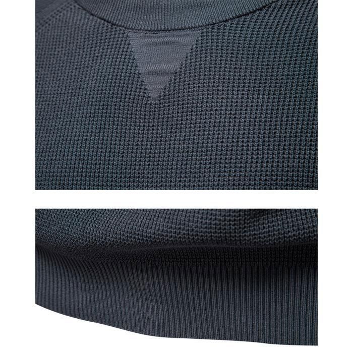 Leif Nelson Pull Homme Tricot Fin – Sweat Col Rond Manches Longues – Camouflage Basic Confort – LN1645