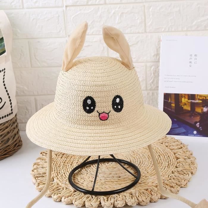 Enfant Chapeaux De Paille Fille Gar on B b Anti Uv Et Chapeau De