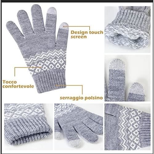 Gants femme - élégant écran tactile chaud une couche de velours de laine  gants d'hiver - Cdiscount Prêt-à-Porter