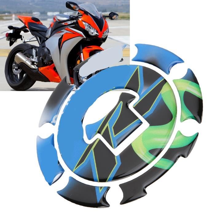 WEI autocollant de protection de moto de course Autocollant de bouchon de  réservoir de carburant de moto autocollant