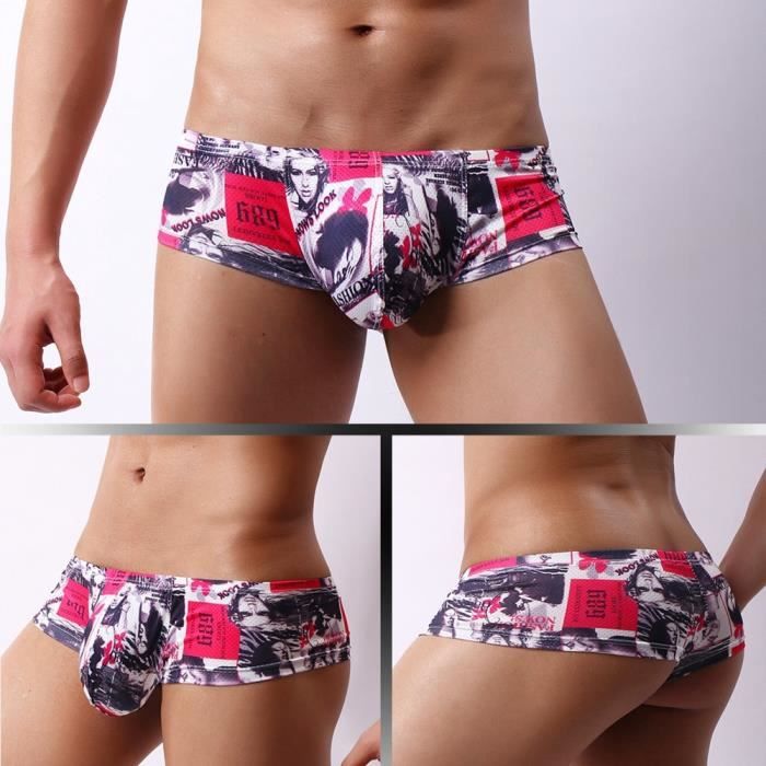 Mini shorty homme shop taille basse