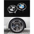 7 Pièces Fibre de carbone bleu et blanc Emblème Logo Sigle BMW Capot / Coffre 82mm /73mm/68mm/45mm Série 1/3/5/6/7/8/X/Z E30/E34/E36-3