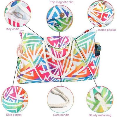 Sac De Douche En Maille – Grande Capacité, Imperméable, Avec Crochet – Pour Sport, Voyage, Plage