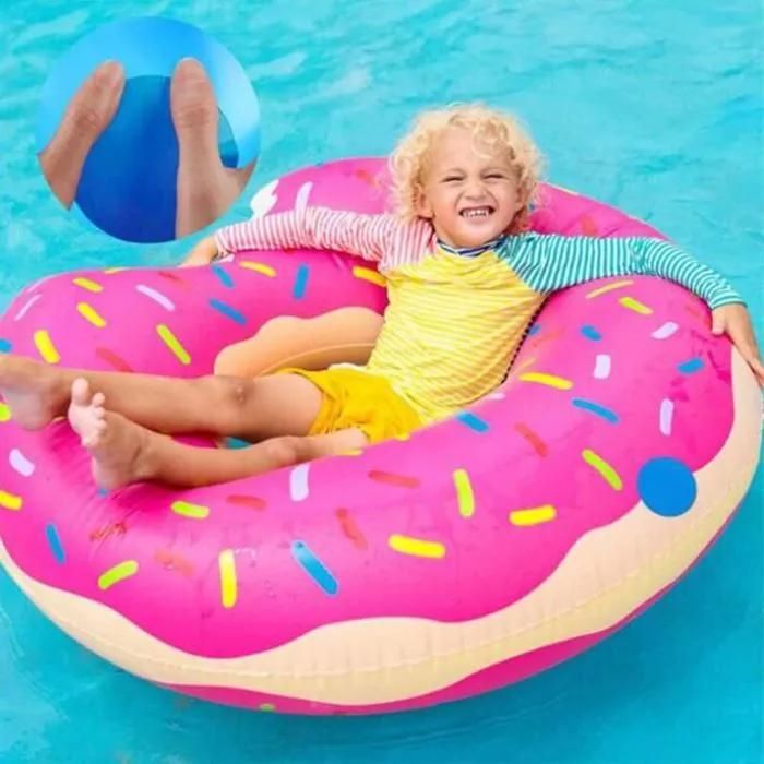 7 Pièces Fruit Flotteurs Gonflables De Piscine, 4 Pièces 75Cm Anneaux De Natation En Forme De Fruit Avec 3 Pièces 35Cm Ballons De Pl