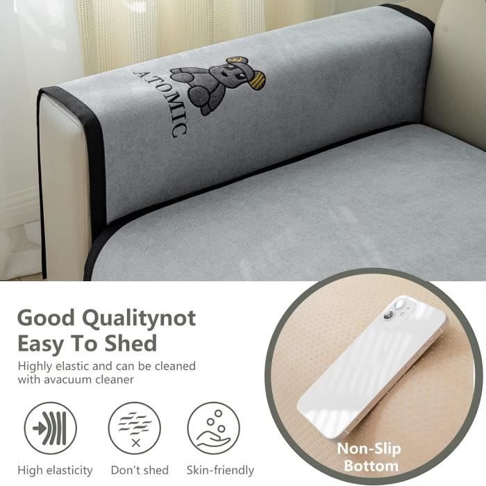 Anime Bear Sofa Cover, Housse De Protection Antidérapante, Résistante