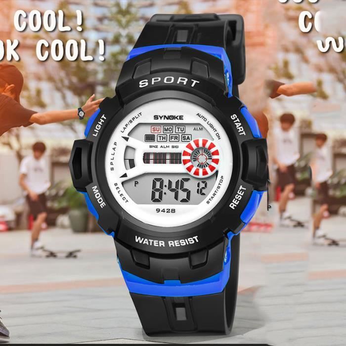 SHARPHY Montre Enfant Garcon de Marque Sport etanche numerique LED