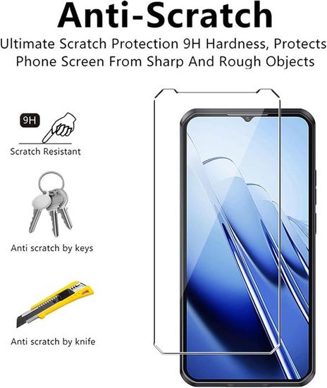 Coque Oukitel C2 + 2 Verres Trempés - Housse TPU Souple Antichoc, Protection Écran Complète