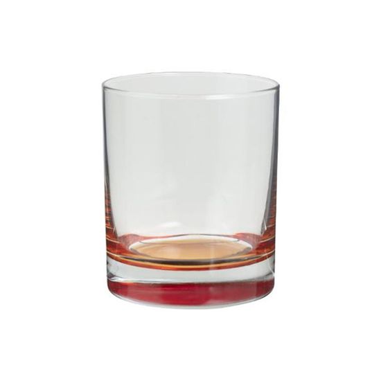 KASANOVA Lot De 6 Verres à Eau Bleu 365 Ml Bord Or Brillant - Collection Shine