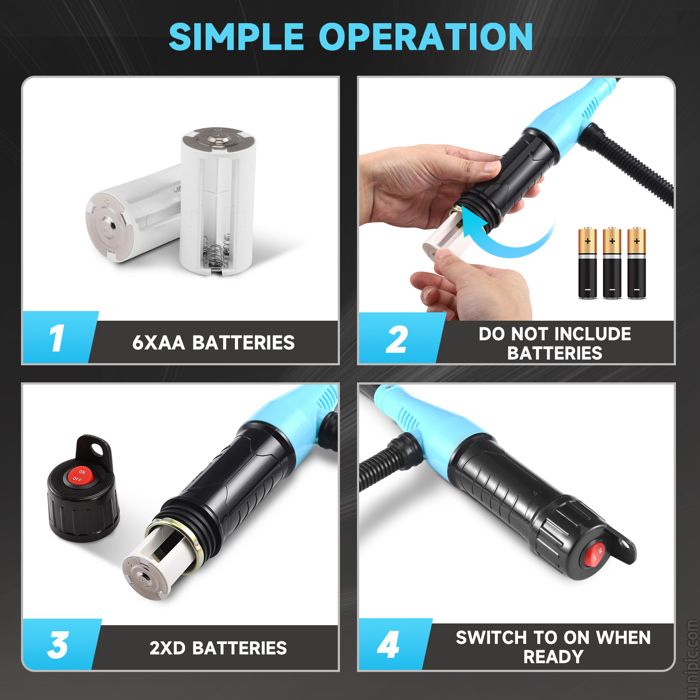 Pompe à Huile Électrique Portable - Transfert Essence, Diesel, Eau - Alimentée Par Piles - Pour Voiture Et Bateau