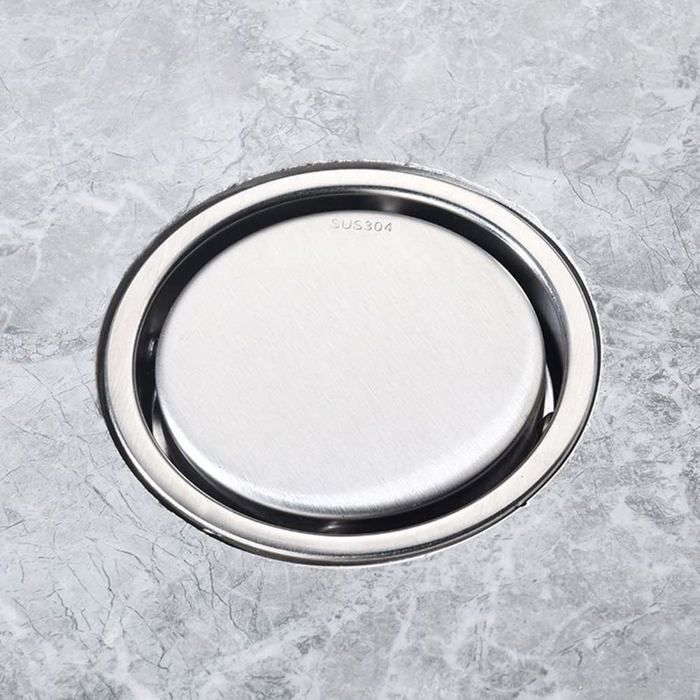 Siphon De Sol Rond Acier Inoxydable Anti-Odeur 100x100mm - Pour Salle De Bain, Toilettes Et Cuisine
